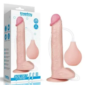 Dildo cu Ejaculare și Rezervor Mare – 27.5 cm, 160 ml, Ventuză Puternică, Body Safe