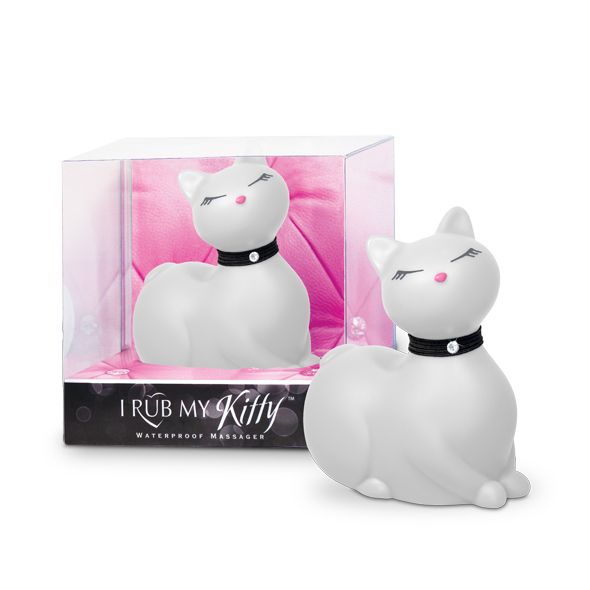 Vibrator masaj I RUB MY KITTY, mini pisică, 7.5 cm, waterproof, ABS, cadou funny, ideal pentru călătorii