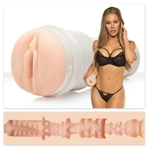 Masturbator Fleshlight Nicole Aniston Fit, replica vagin realist, textura FIT densa si moale, SuperSkin, 25 cm