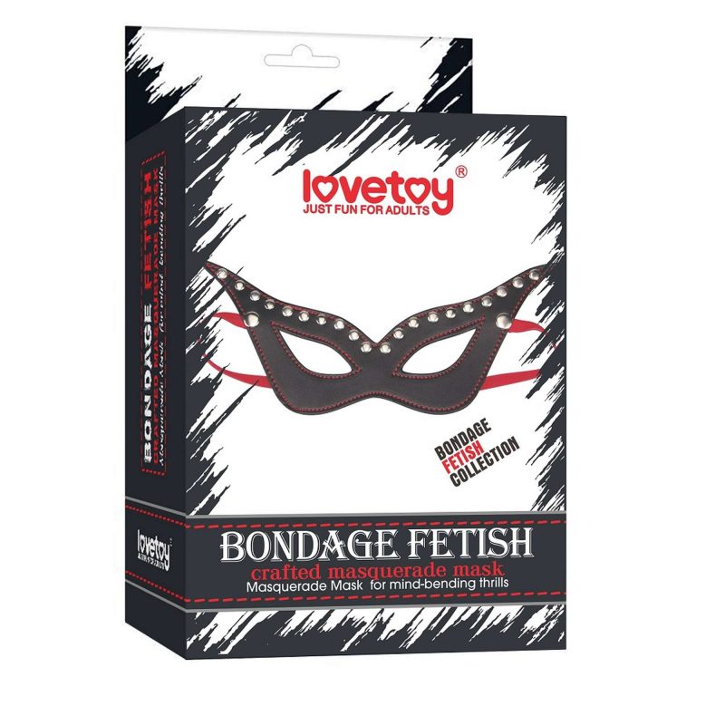 Masca Masquerade din piele neagră cu sclipici și detalii metalice, unisex, ajustabilă, pentru jocuri de rol