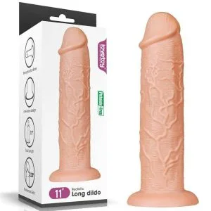 Dildo Gigantic Realist cu Vene – 27.5 cm Lungime, 5.85 cm Diametru, Ventuză Puternică