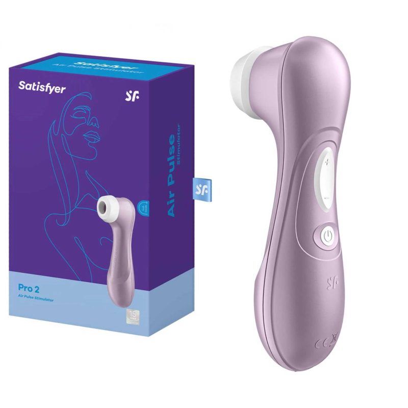 Vibrator clitoris cu unde presiune Satisfyer Pro 2 Generation 2, 11 moduri, rezistent la apa, violet, 16.5 cm