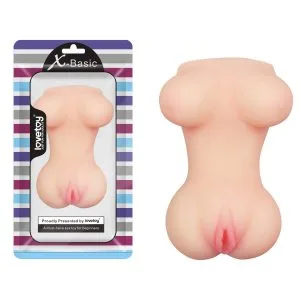 Masturbator Pocket Pussy, 12 cm, material TPE moale, flexibil, compatibil cu lubrifianti pe baza de apa