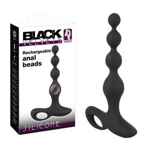 Mărgele anale vibrante 10 moduri, silicon, 20 cm, impermeabile, reîncărcabile USB, bază cu inel de siguranță