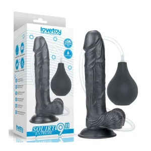 Dildo cu ejaculare 9 Squirt Extreme Dildo - Black-23cm - Dildo cu ejaculare