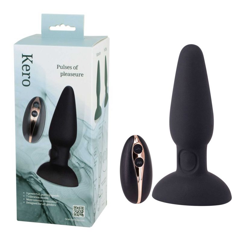 Vibrator cu telecomandă 14,5 cm, 7 moduri vibrație, 3 viteze, silicon + ABS, reîncărcabil, baterii i…