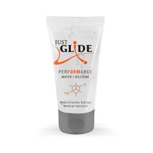 Lubrifiant Hybrid pe Baza de Apa si Silicon Just Glide Performance, 50ml