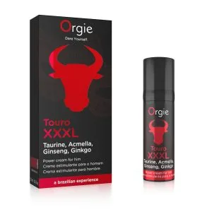 Crema Orgie Touro XXXL pentru Erectie - sustine erectia si ofera o senzatie de penis mare, 15ml
