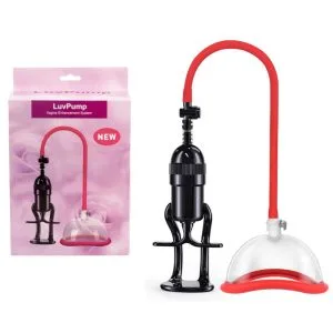 Pompa vagin LuvPump Pussy Pump II, cupă policarbonat medical, furtun silicon 100%, supapă eliberare rapidă, diametru 10 cm