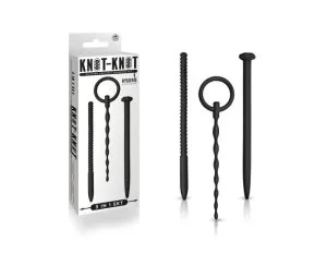 Set 3 dilatatoare uretrale fetish, silicon medical, diverse forme și lungimi, pentru sex S/M și jocuri de rol