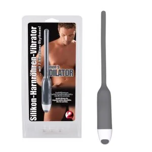 Dilatator uretral Orion cu vibratie, silicon flexibil, 7 moduri, 19cm lungime, 0.6cm diametru, baterii incluse