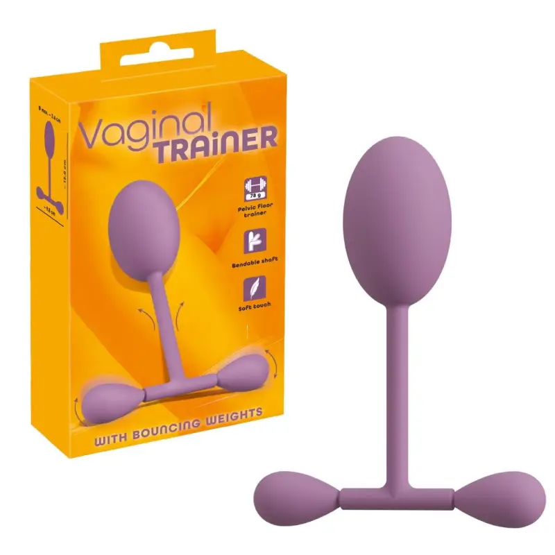 Antrenor vaginal cu greutăți oscilante You2Toys, silicon moale, flexibil, 78 g, pentru antrenarea mu…