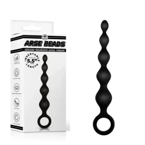 Bile Anale Arse Beads, 16.5 cm, Silicon Cu Caneluri, 5 Bile, Diametre 1.3-2.5 cm, Pentru Începători