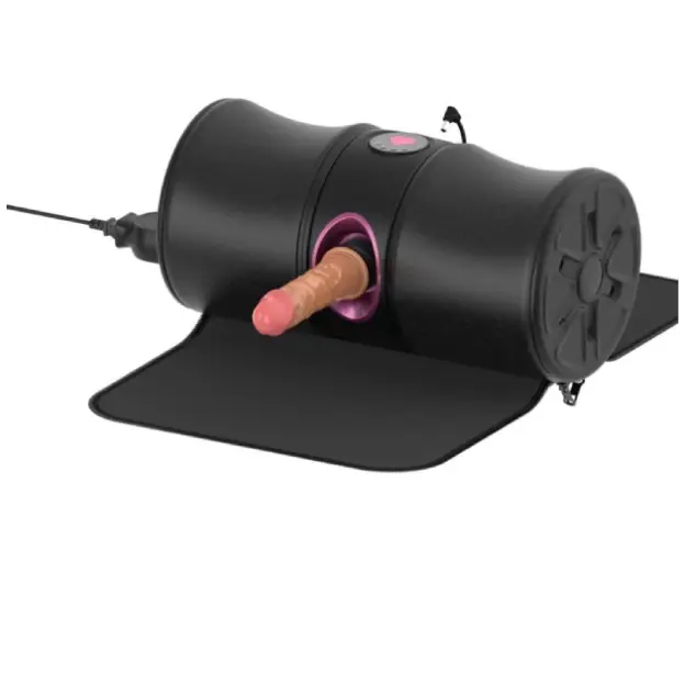 Mașină sexuală Sex Machine IX reîncărcabilă cu telecomandă wireless și dildo 17 cm