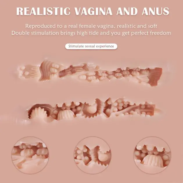 Masturbator Fannie Ass XISE 32 x 18 cm TPE 2 Canale Realiste6