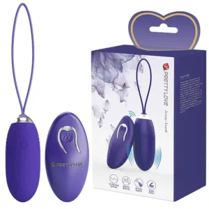 Ou Vibrator Silicon cu Telecomanda Wireless Pretty Love Jenny 12 Moduri 7 cm