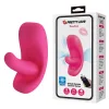 Stimulator clitoris limba mobila silicon Pretty Love Hazelynn roz 7.8 cm 2 motoare 12 moduri control Bluetooth reincarcabil magnetic