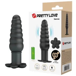 Vibrator Anal Pretty Love Imron, Silicon, 10 Moduri Vibratie, 11 cm