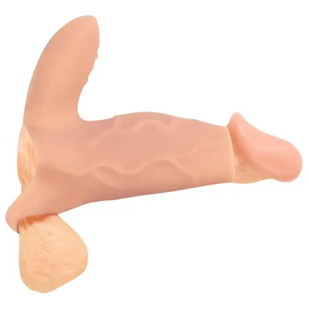 Manson Penis cu Stimulator Clitoridian RealSleeve Clit Realistixxx Vibratii (3)