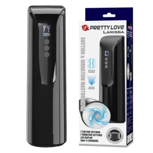 Masturbator Automat Larissa cu Vibratii Aspiratie si Afisaj LED, 7 Functii, 27.8 cm