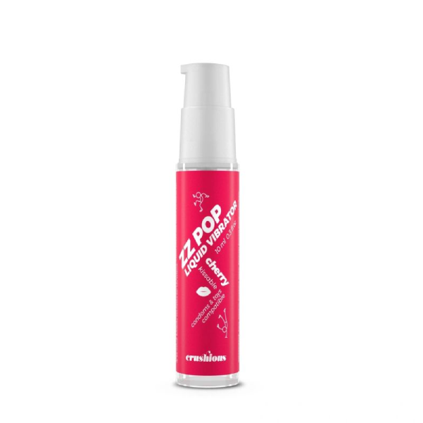 Gel stimulant ZZ Pop cu efect de furnicaturi si aroma de cirese, flacon 10 ml