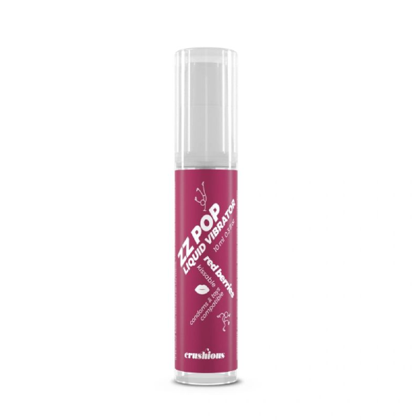 Gel stimulant ZZ Pop cu efect de furnicaturi si aroma de fructe rosii, flacon 10 ml