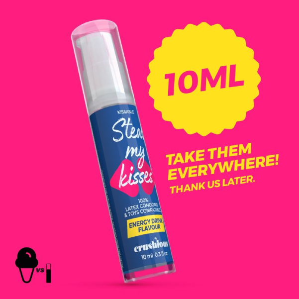 Lubrifiant Aromat Steal My Kisses pentru Sex Oral, Aroma de Energizant, Pe Baza de Apa, Vegan, 10 ml (2)