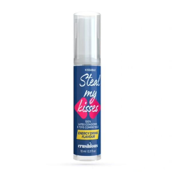 Lubrifiant aromat pentru sex oral Steal My Kisses cu aroma de energizant, flacon 10 ml