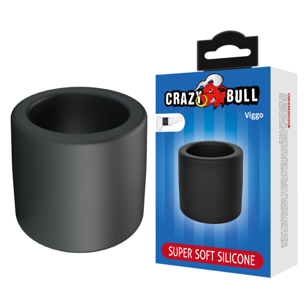 Inel gros pentru penis Crazy Bull Viggo din silicon lichid moale, confortabil, 3.4 cm