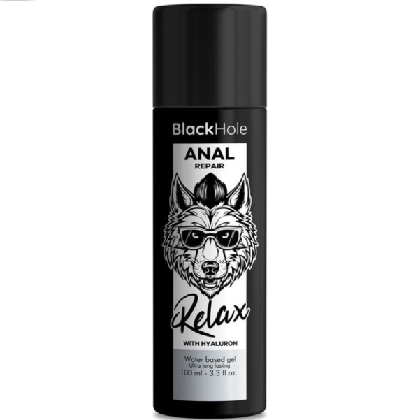 Lubrifiant anal cu acid hialuronic Black Hole pe baza de apa, incolor, 100 ml