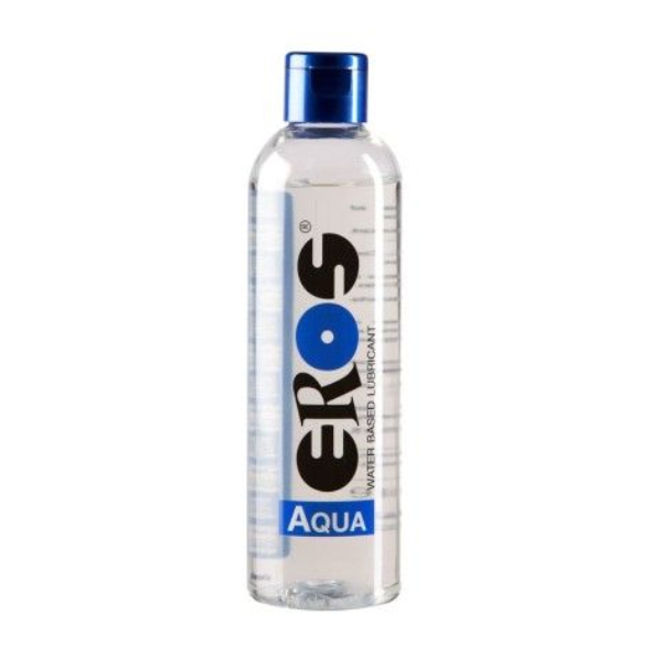 Lubrifiant Eros Aqua pe baza de apa, neutru si hidratant, flacon de 250 ml