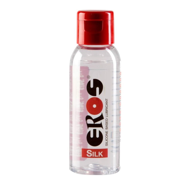 Lubrifiant Eros Silk pe baza de silicon, medical si hipoalergenic, flacon de 50 ml