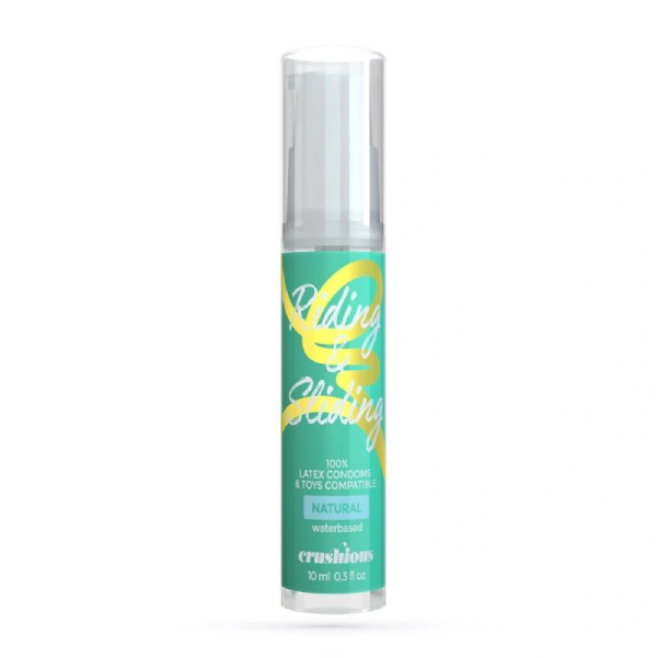 Lubrifiant neutru Crushious Riding & Sliding pe baza de apa, format mic de test, 10 ml