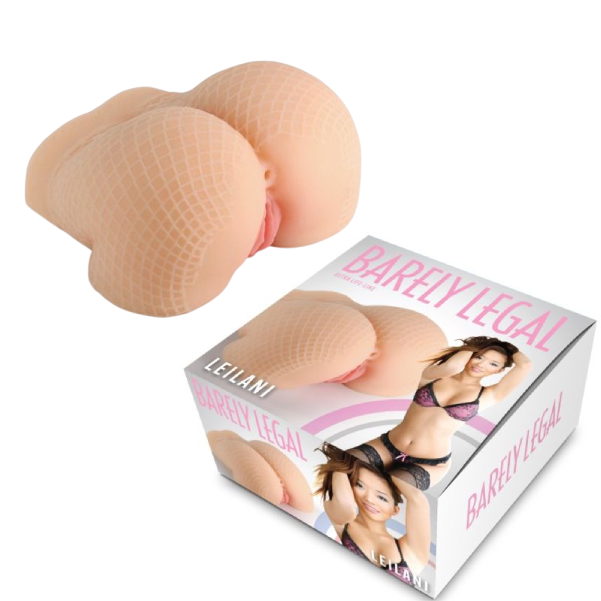 Masturbator tip fese realist NS Toys Leilani cu doua canale, vagin si anus, din TPE moale