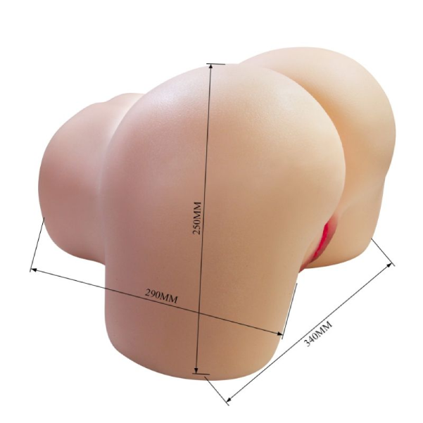 Masturbator Torso Crazy Bull Julia, Tehnologie Soft Skin, Nucleu Ponderat, Piele Hiper-Realista, 34 cm (1)