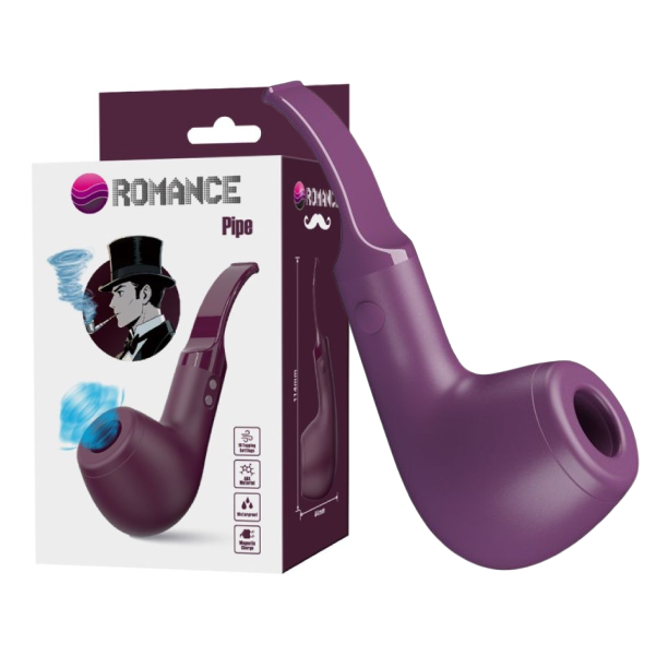 Stimulator clitoris cu tapotament Romance Pipe din silicon medical, silentios, waterproof