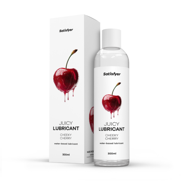 Lubrifiant aromat Satisfyer Cheeky Cherry pe baza de apa, aroma de cirese, 300 ml