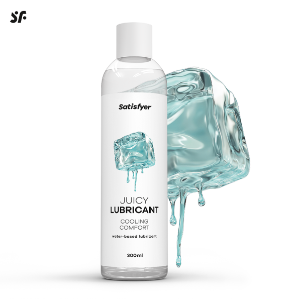 Lubrifiant Satisfyer Cooling Comfort cu efect de racire si menta, pe baza de apa, 300 ml